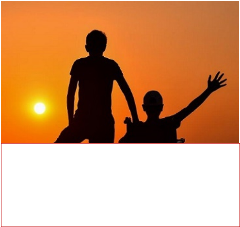 Silhouette of wheelchair