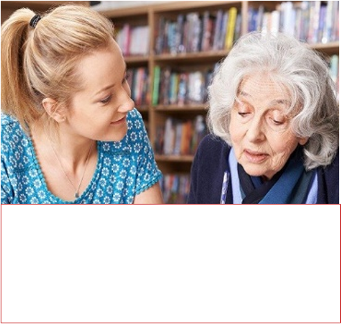 Two women talking